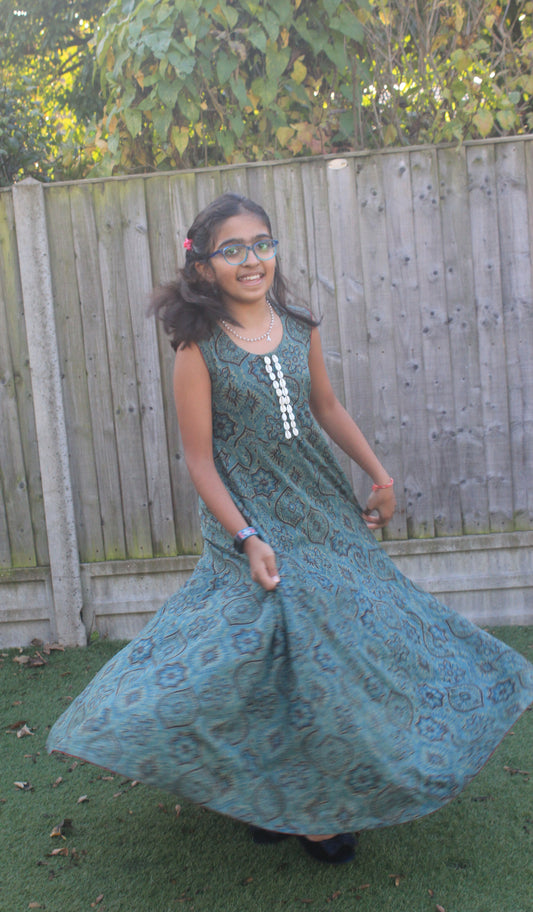 Ajrakh Print Dress