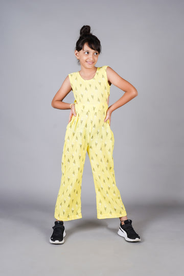 Yellow Ikat Jumpsuit