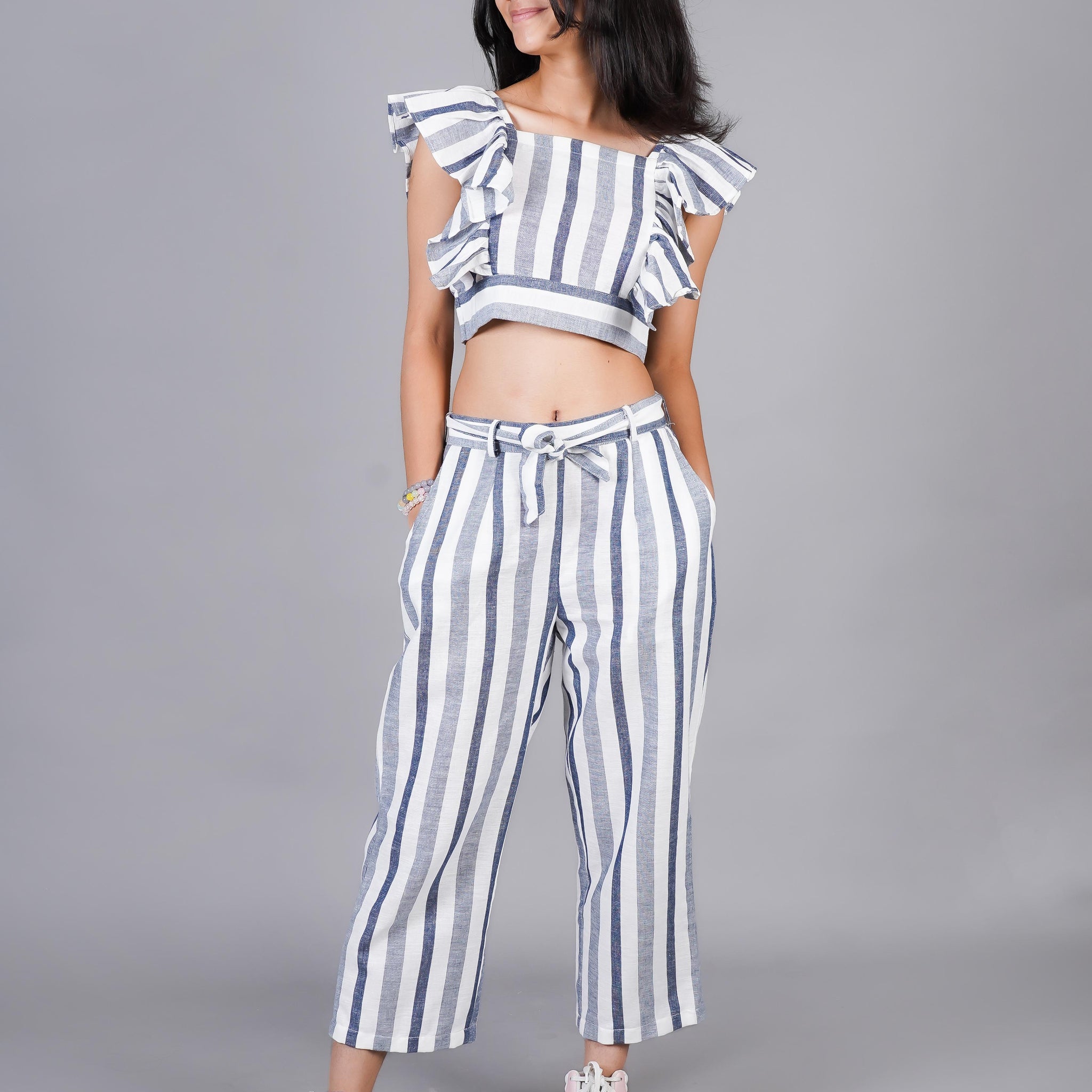 Navy striped Co-ord set