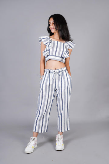 Navy striped Co-ord set