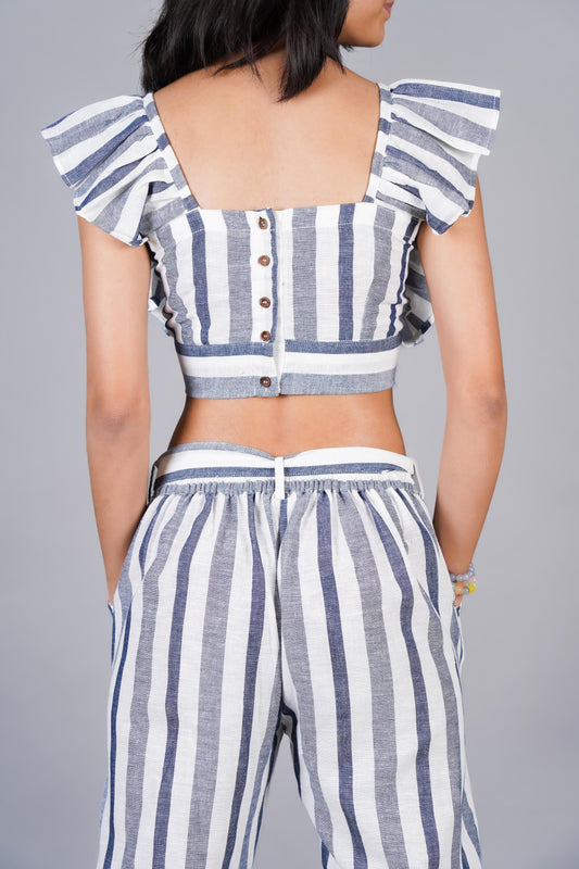 Navy striped Co-ord set