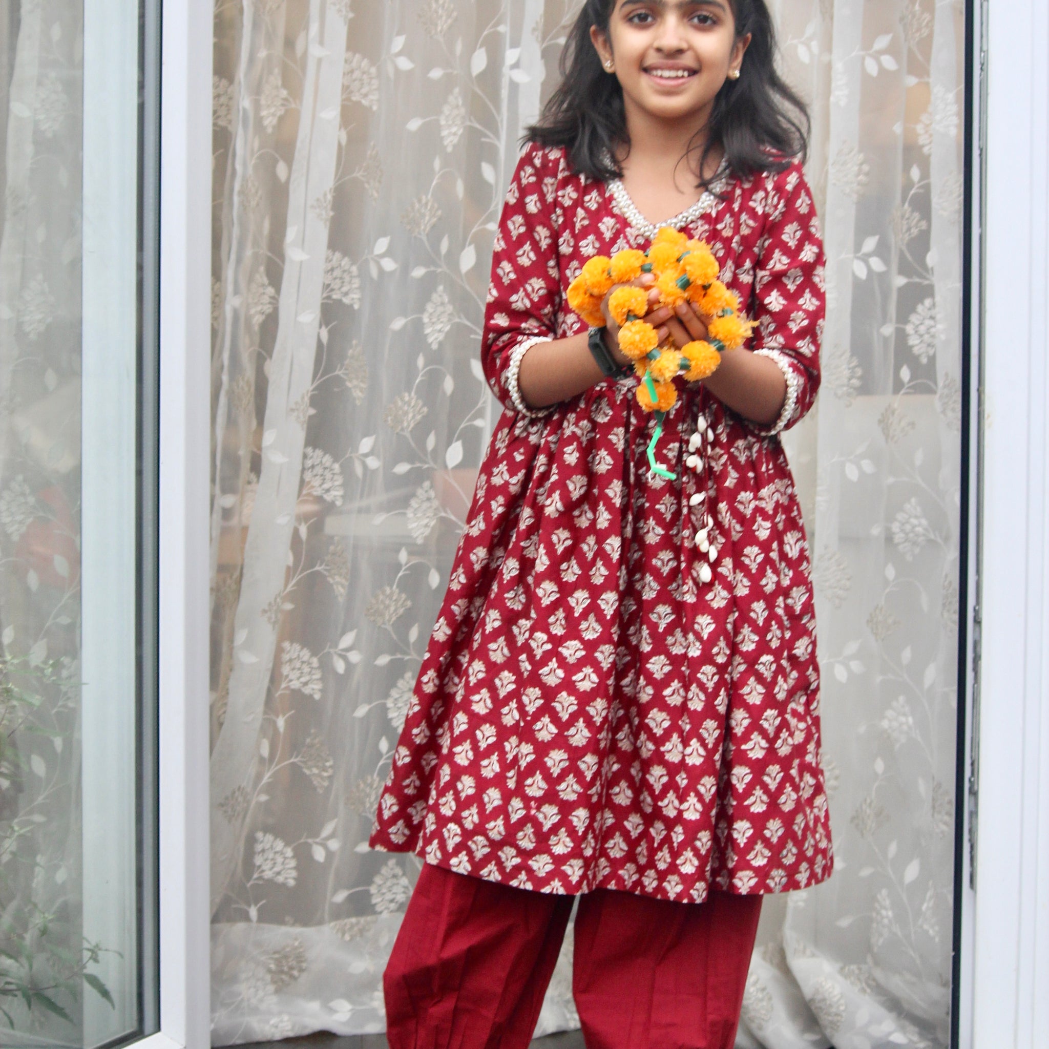 Angrakha Kurta with Afghani Salwar