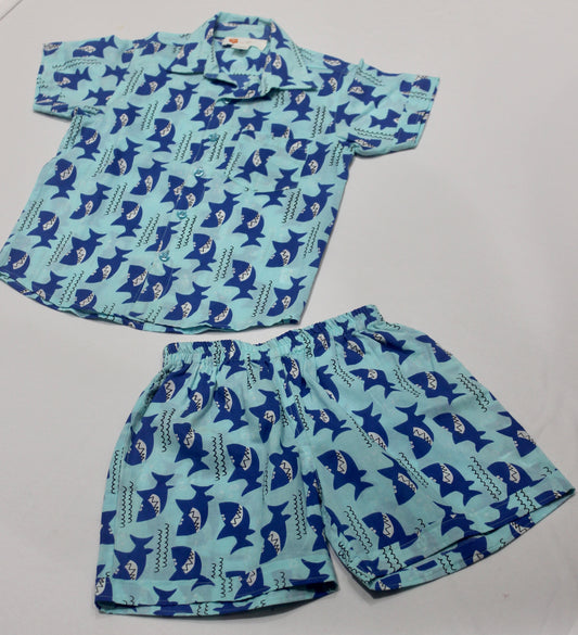 Shark print Beachwear