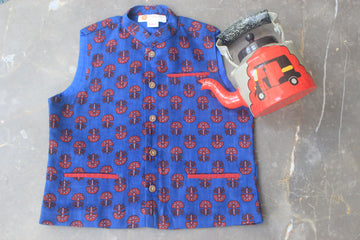 Block Print Nehru Jacket