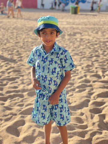 Shark print Beachwear